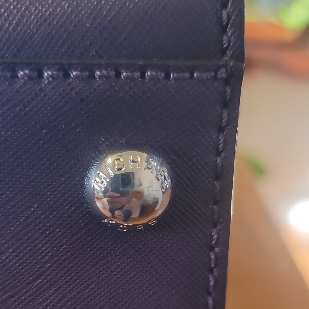 Michael Kors Dark Purple Shoulder Bag - Picture 8 of 16